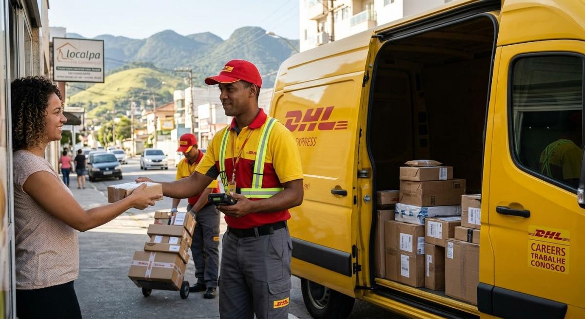 DHL abre oportunidades para motorista entregador CNH B e ajudante de carga sem exigência de experiência